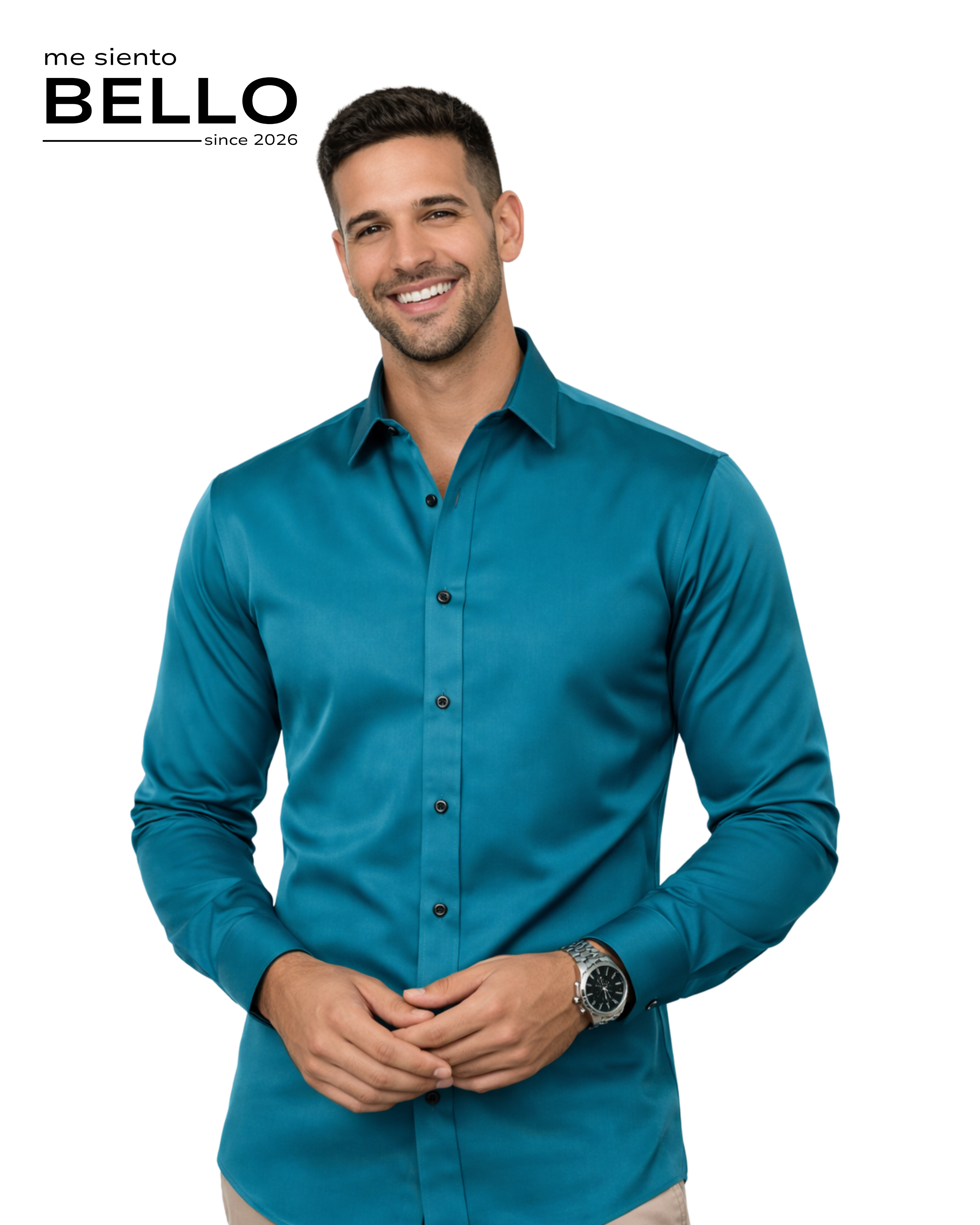 Camisa Presencia - Azulada (Turquesa)