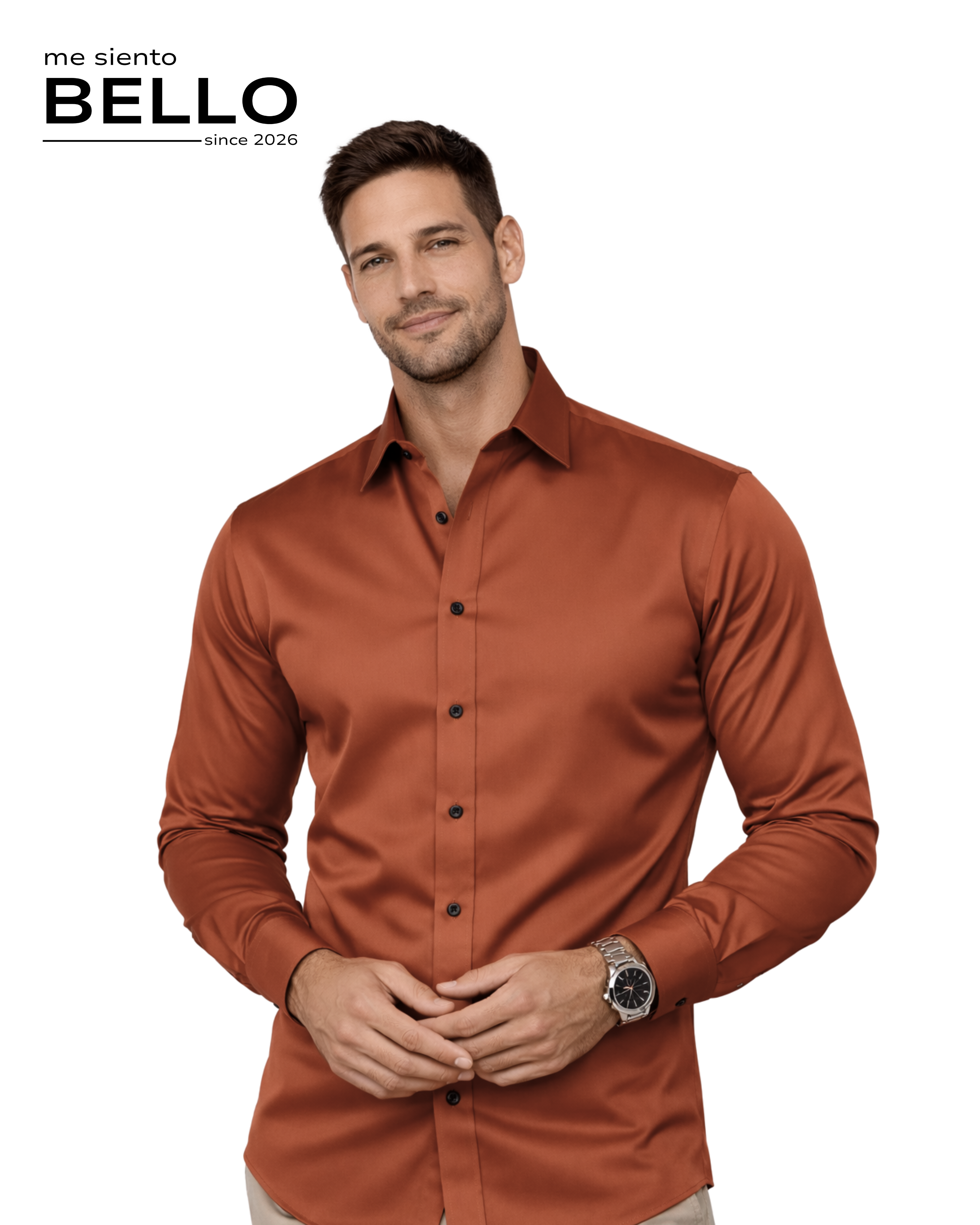 Camisa Presencia - Terracota
