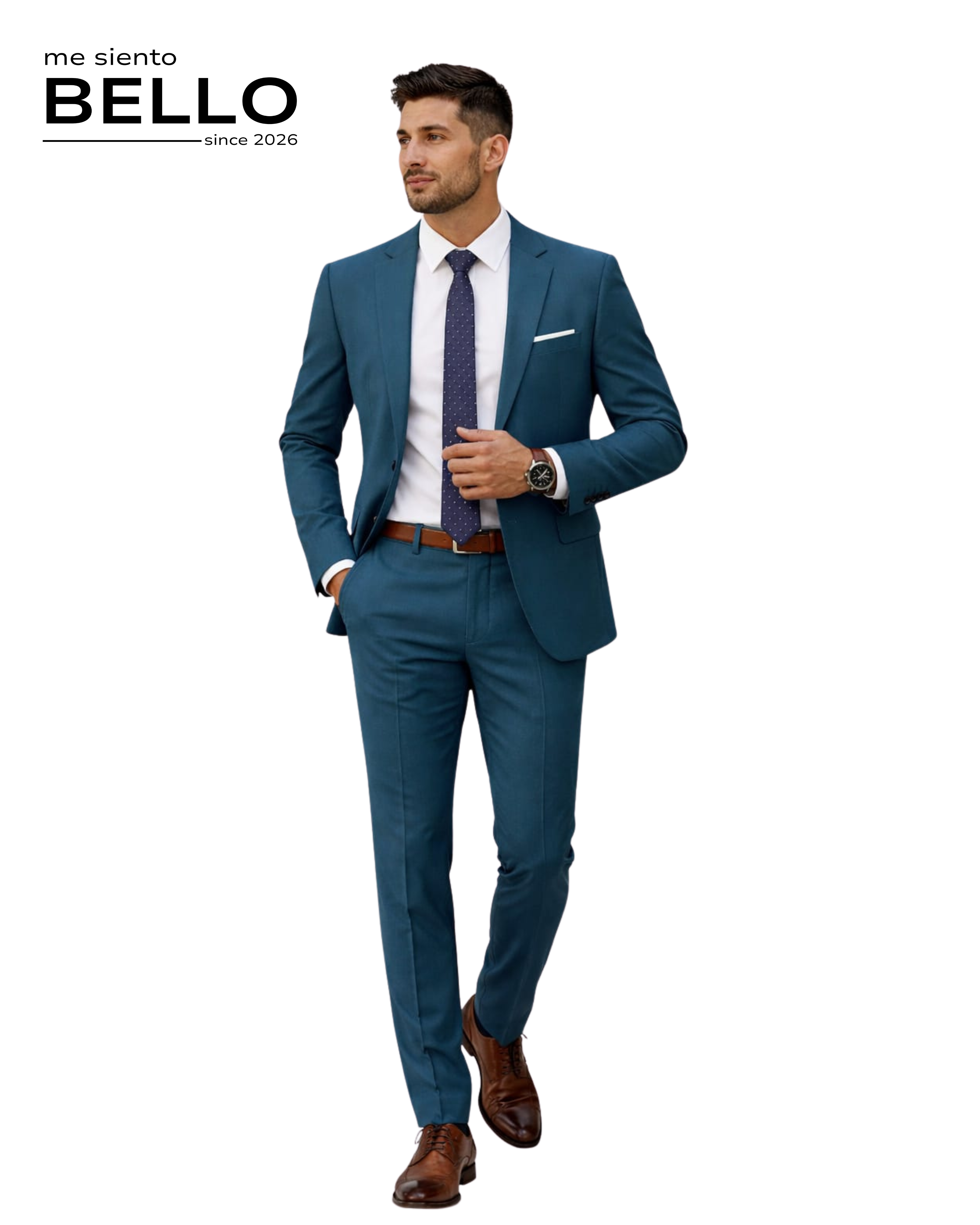 TRAJE LINAJE - 2 PIEZAS AZUL ACERO