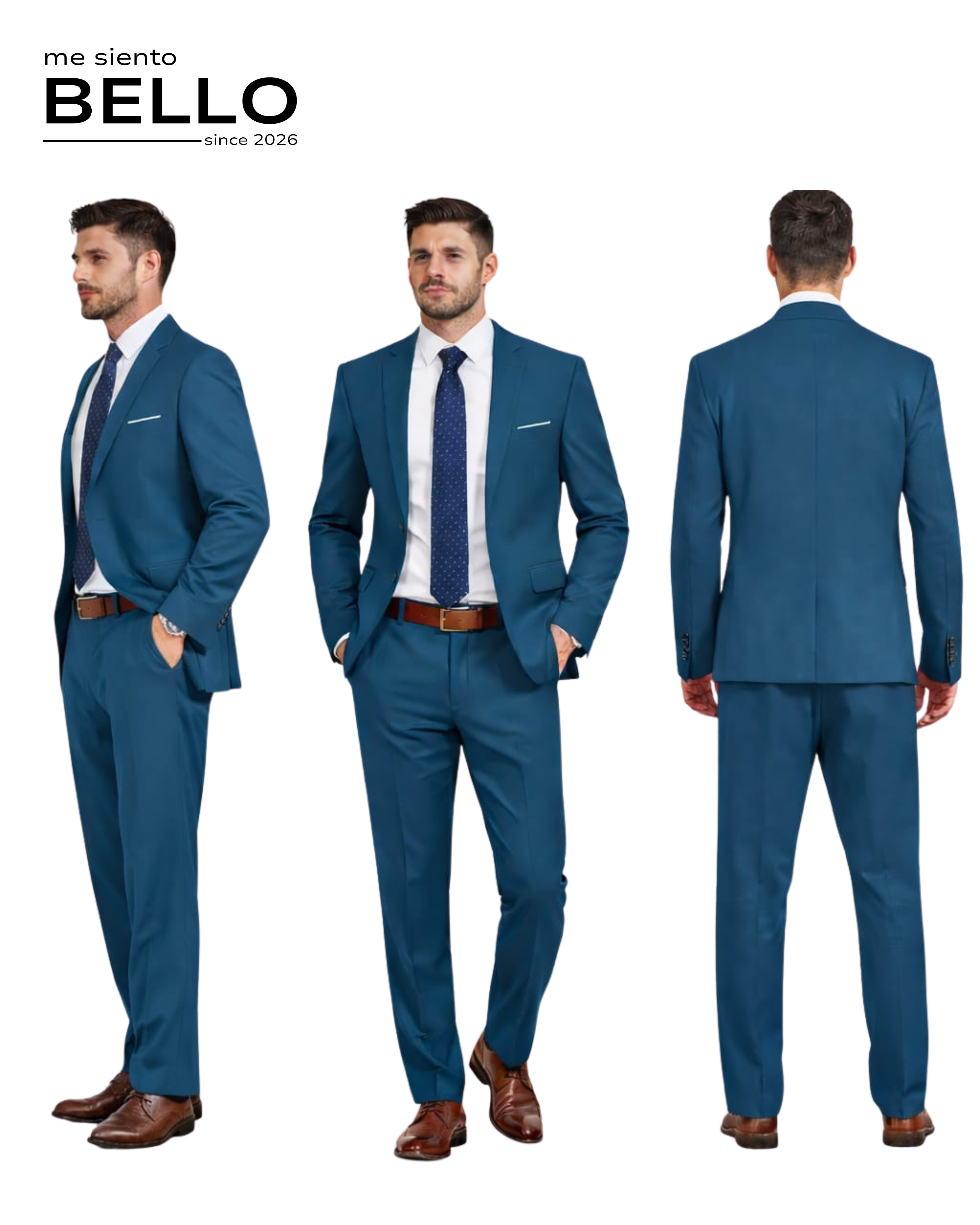 TRAJE LINAJE - 2 PIEZAS AZUL ACERO