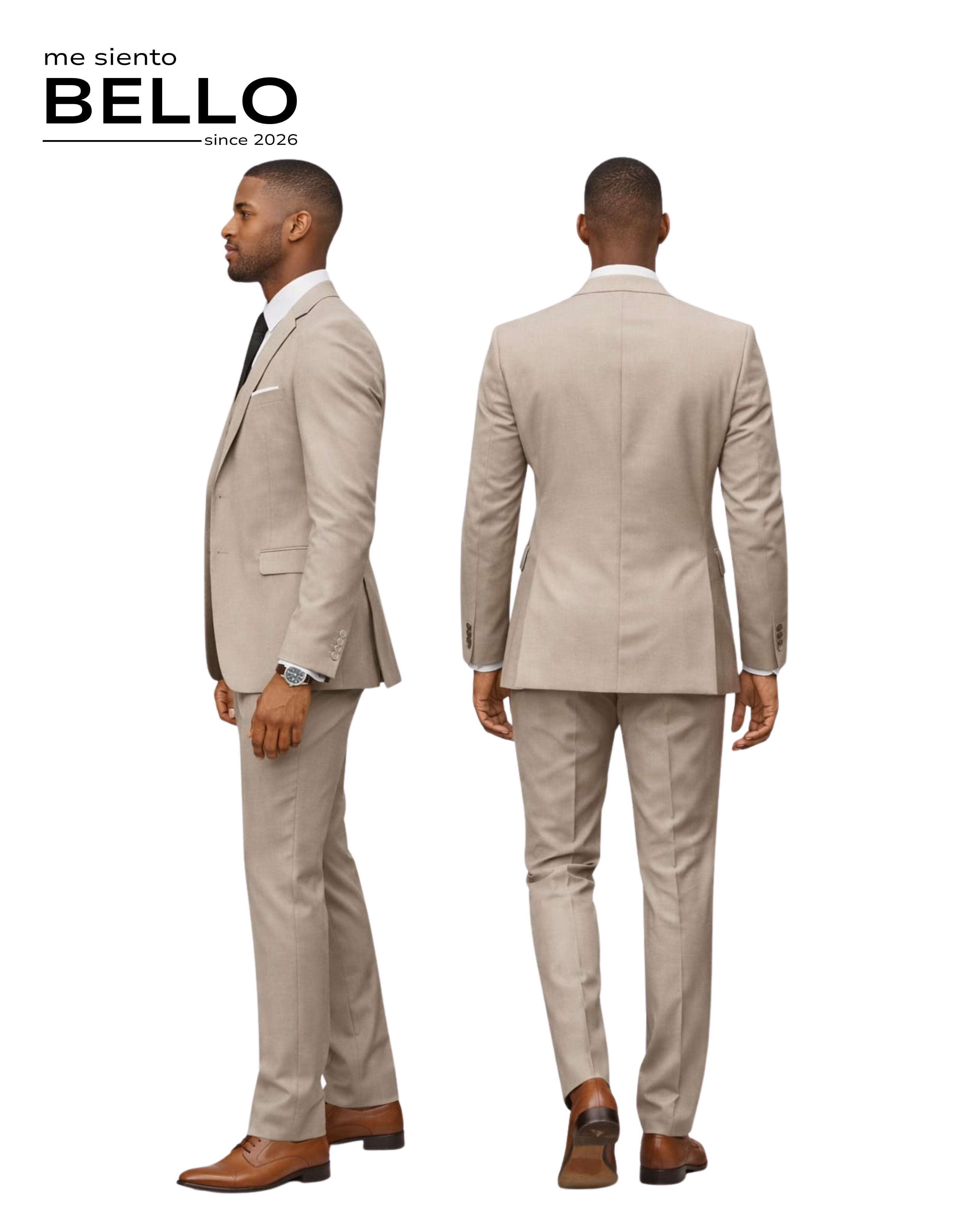 TRAJE LINAJE - 3 PIEZAS BEIGE