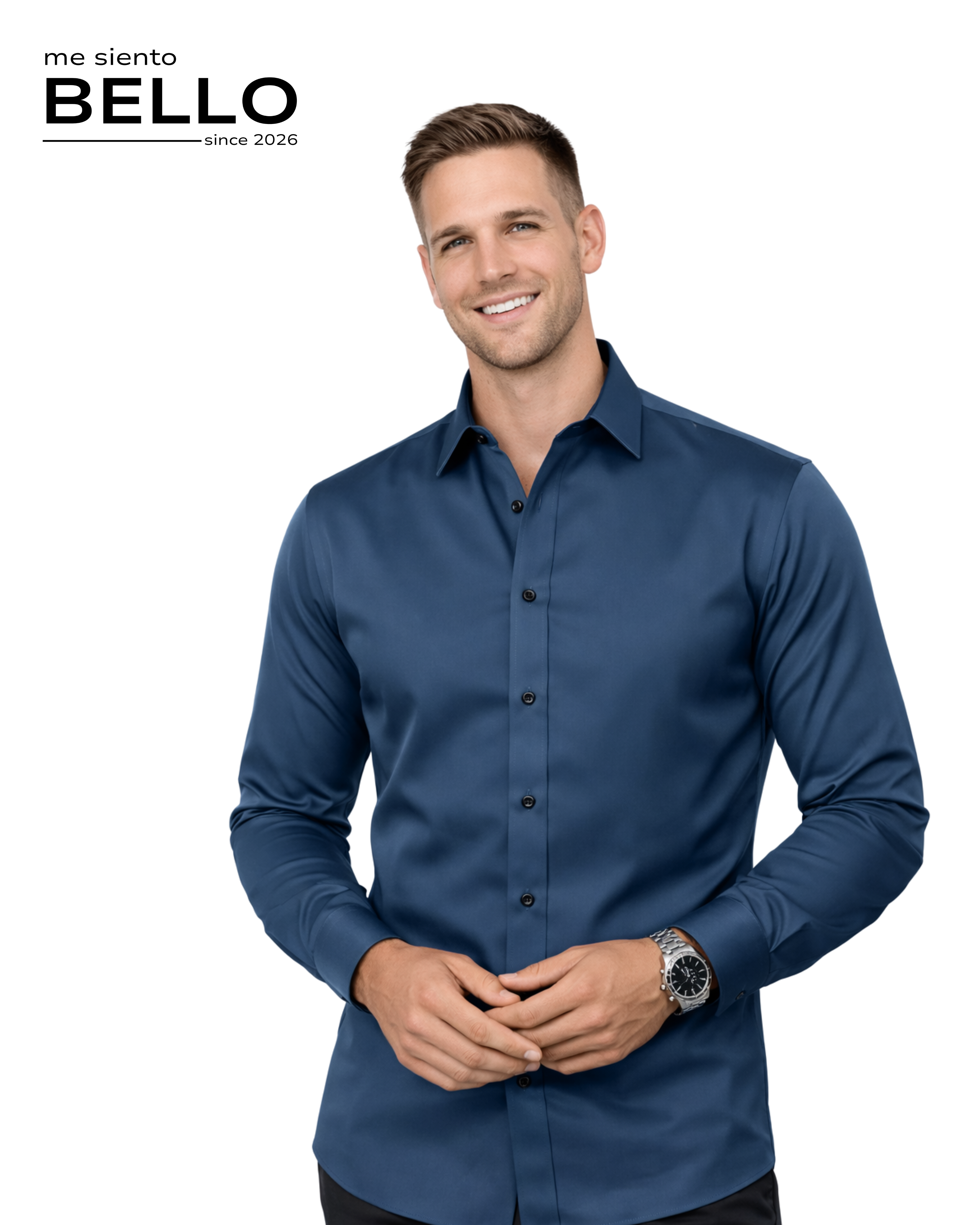 Camisa Presencia - Azul Mar