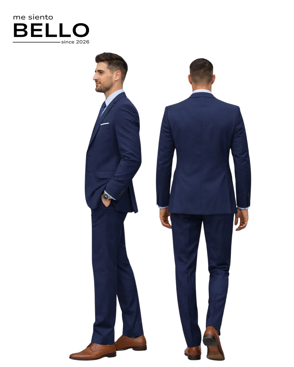 TRAJE LINAJE - 2 PIEZAS AZUL MARINO