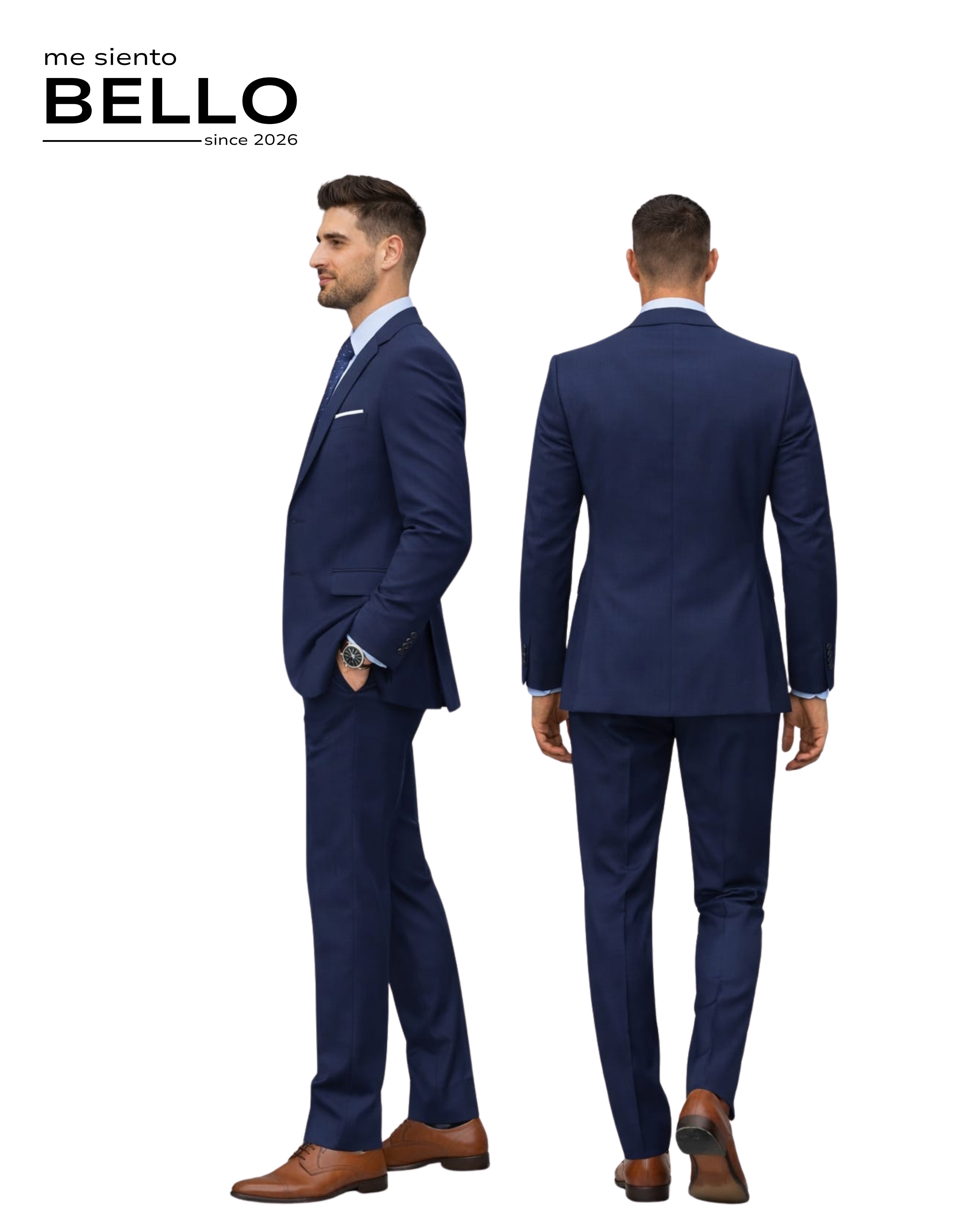 TRAJE LINAJE - 2 PIEZAS AZUL MARINO